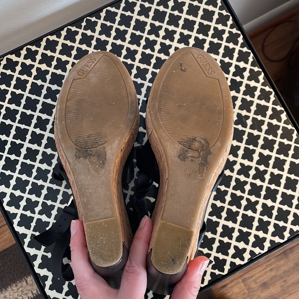 Guess wedge sandals gently used condition - Picture 9 of 13